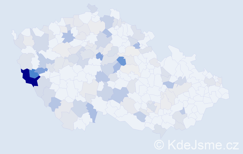 Příjmení: 'Forst', počet výskytů 389 v celé ČR