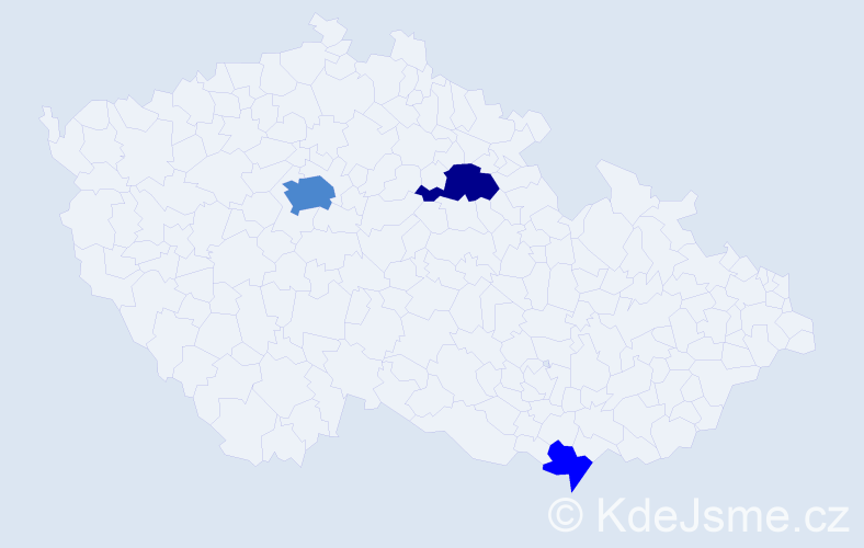 Příjmení: 'Stapleton', počet výskytů 6 v celé ČR
