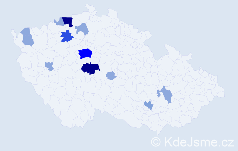 Příjmení: 'Wainer', počet výskytů 36 v celé ČR