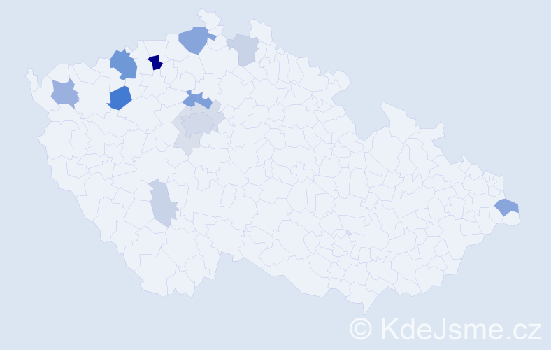 Příjmení: 'Deme', počet výskytů 42 v celé ČR