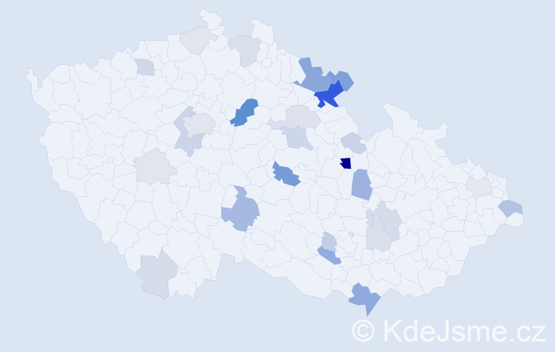 Příjmení: 'Rufer', počet výskytů 88 v celé ČR