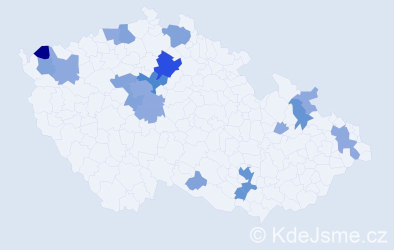 Příjmení: 'Kertészová', počet výskytů 56 v celé ČR