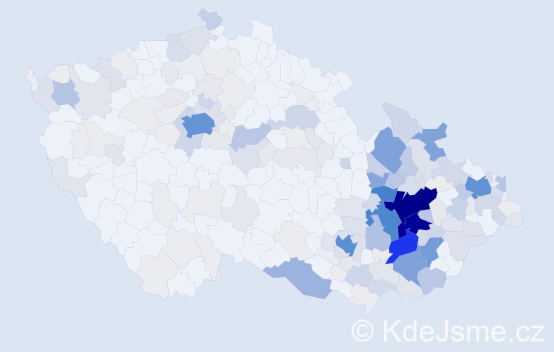 Příjmení: 'Skopal', počet výskytů 1012 v celé ČR