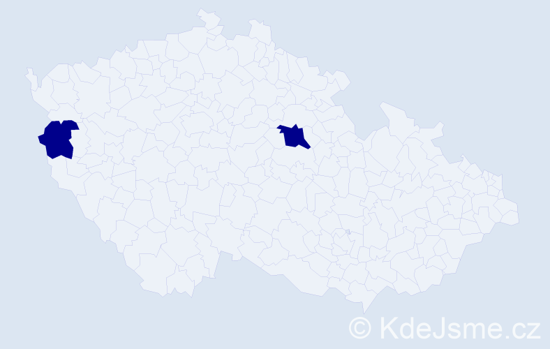 Příjmení: 'Yondonjamts', počet výskytů 2 v celé ČR