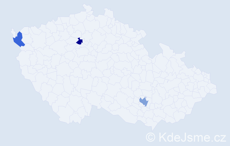 Příjmení: 'Baldan', počet výskytů 4 v celé ČR