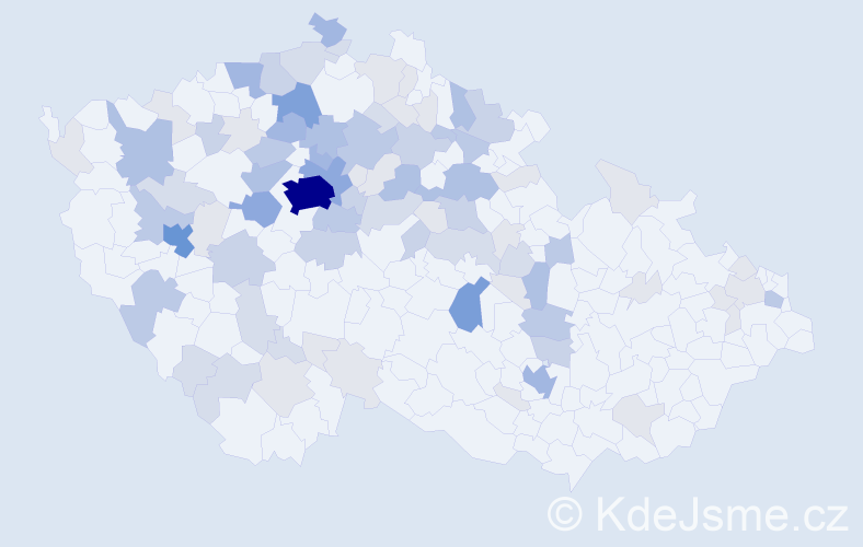 Příjmení: 'Vaisová', počet výskytů 269 v celé ČR