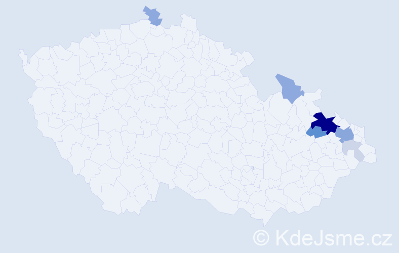 Příjmení: 'Pretsch', počet výskytů 31 v celé ČR