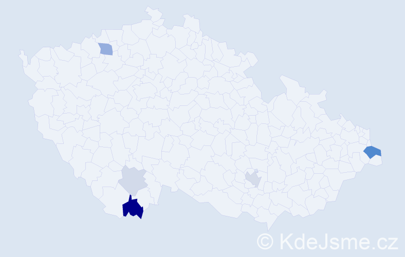 Příjmení: 'Trummer', počet výskytů 12 v celé ČR