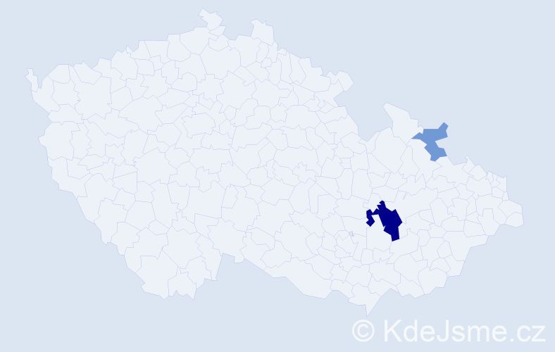 Příjmení: 'Kukunaras', počet výskytů 8 v celé ČR