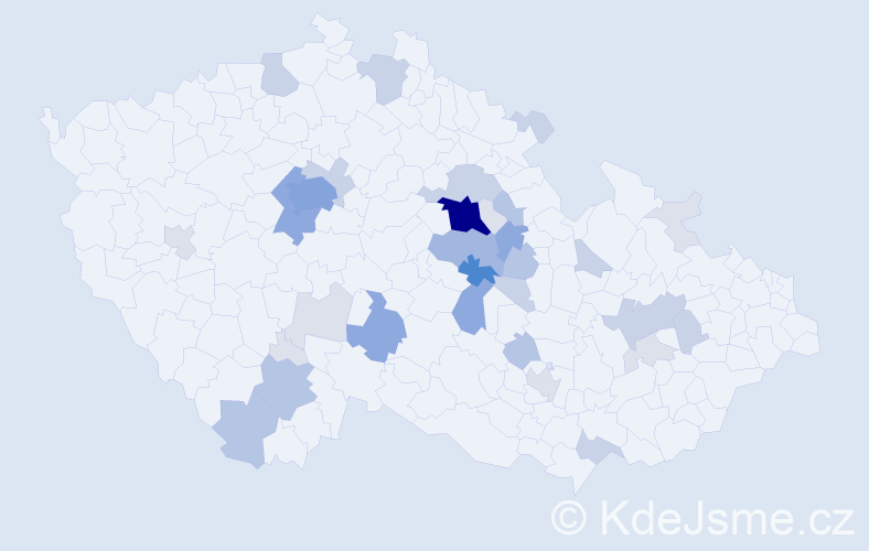 Příjmení: 'Nadrchal', počet výskytů 109 v celé ČR
