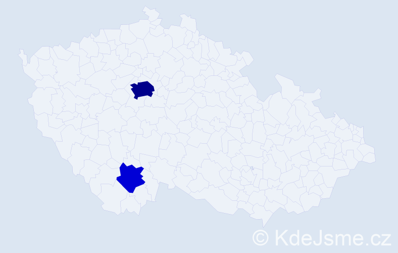 Příjmení: 'Kokhno', počet výskytů 8 v celé ČR