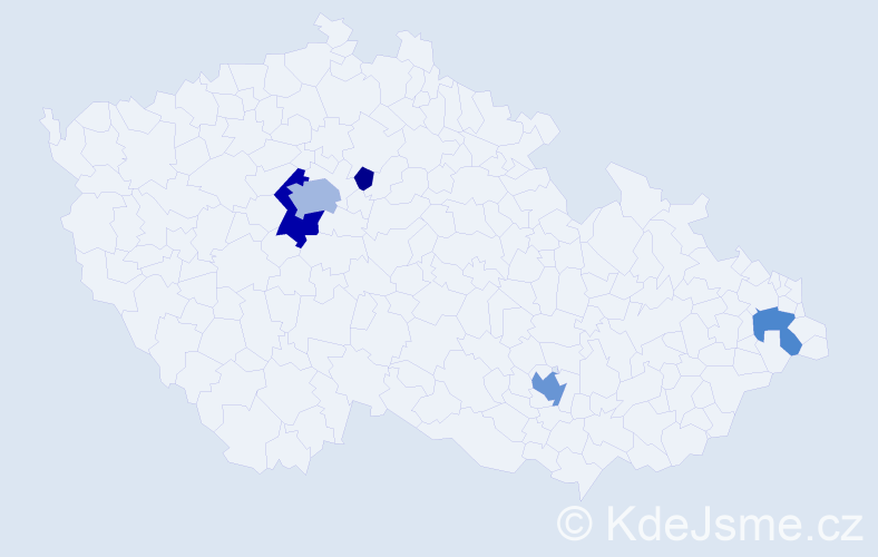 Příjmení: 'Robson', počet výskytů 16 v celé ČR
