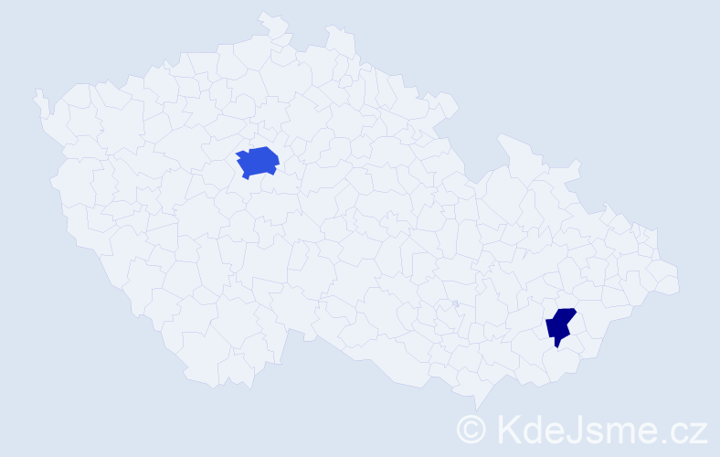 Příjmení: 'Nassir', počet výskytů 6 v celé ČR