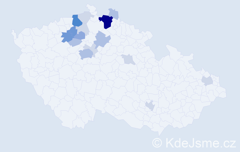 Příjmení: 'Štrympl', počet výskytů 49 v celé ČR