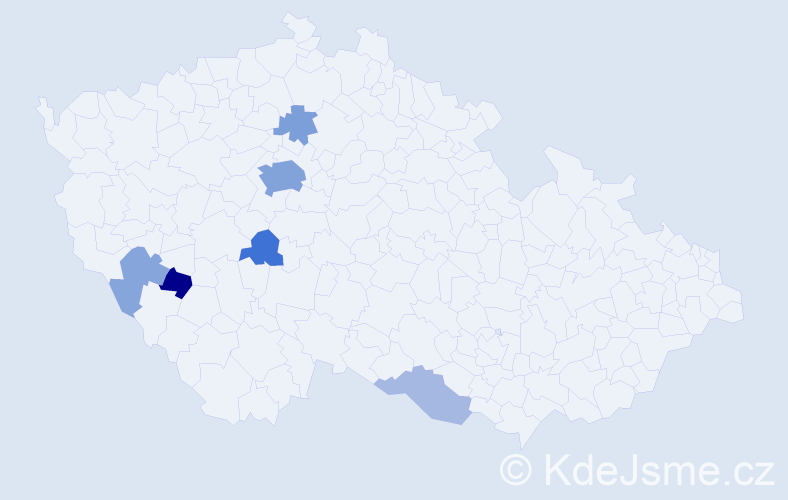 Příjmení: 'Rosenheim', počet výskytů 19 v celé ČR