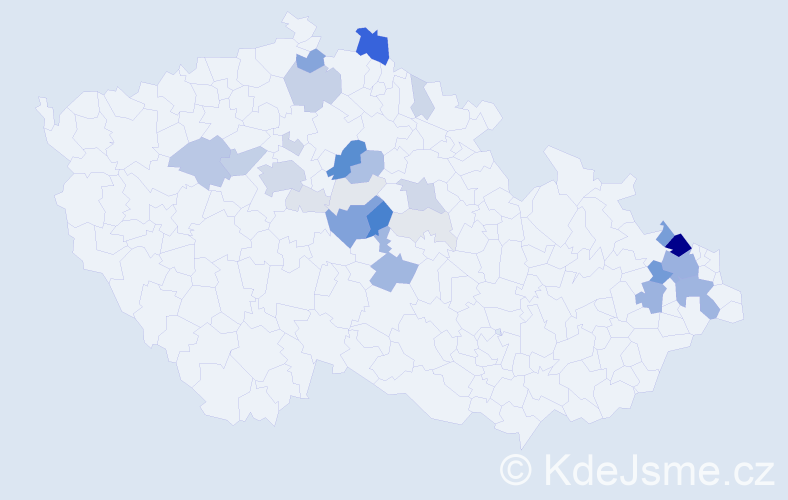 Příjmení: 'Cyrusová', počet výskytů 128 v celé ČR