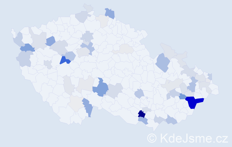Příjmení: 'Provázková', počet výskytů 175 v celé ČR