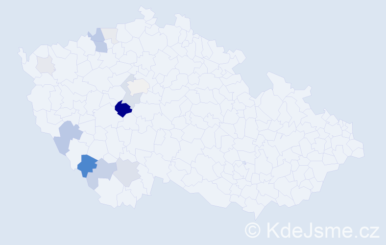 Příjmení: 'Plechinger', počet výskytů 43 v celé ČR