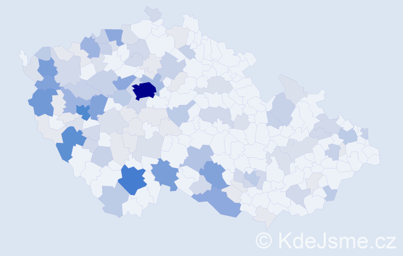 Příjmení: 'Mertlová', počet výskytů 419 v celé ČR