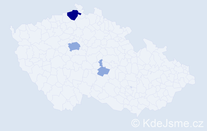 Příjmení: 'Leginová', počet výskytů 9 v celé ČR