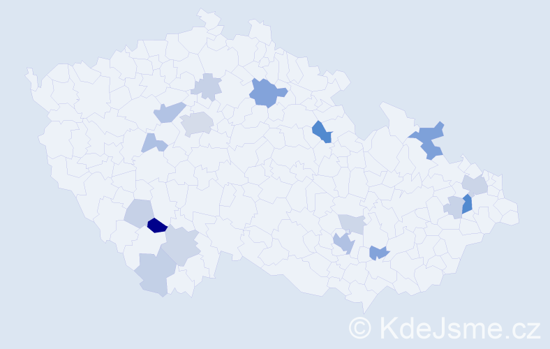 Příjmení: 'Friess', počet výskytů 51 v celé ČR