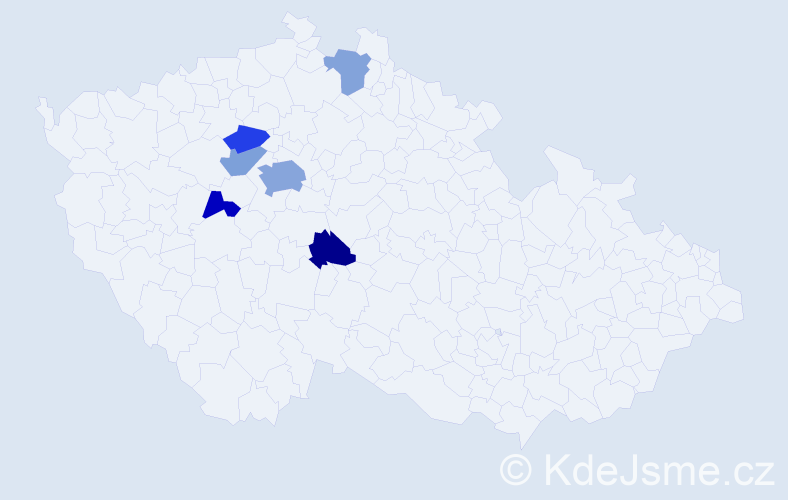 Příjmení: 'Böswart', počet výskytů 11 v celé ČR