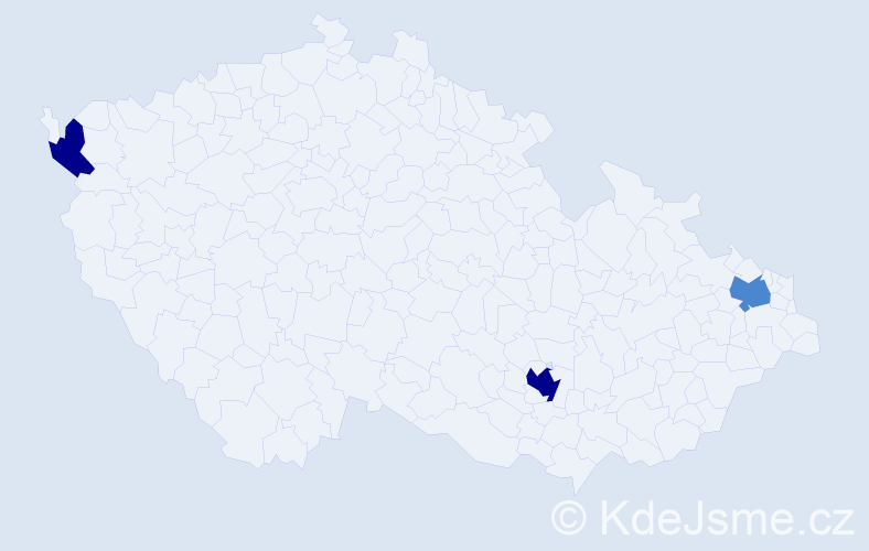 Příjmení: 'Móco', počet výskytů 7 v celé ČR