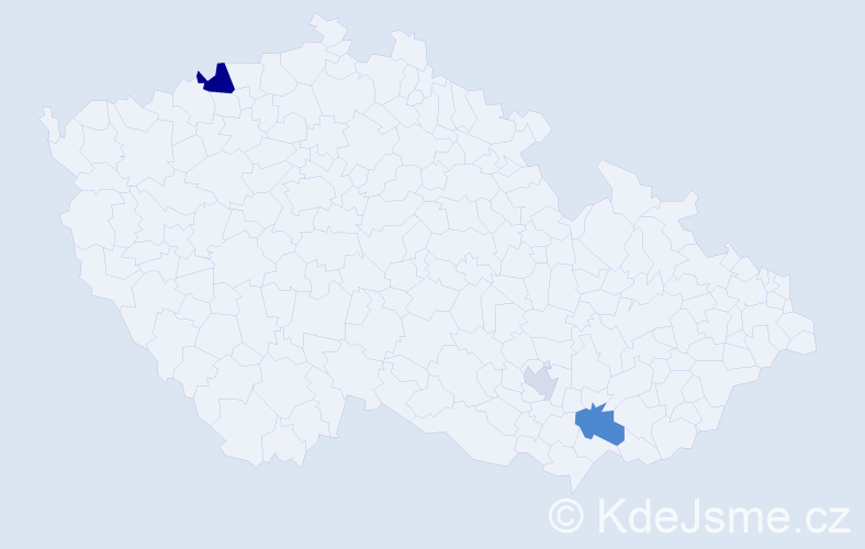Příjmení: 'Gründlingová', počet výskytů 6 v celé ČR
