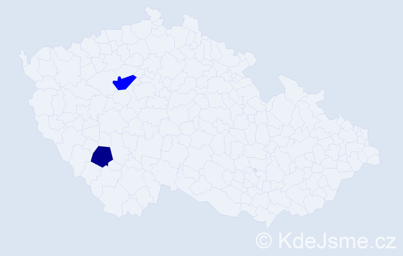 Příjmení: 'Zubriková', počet výskytů 3 v celé ČR