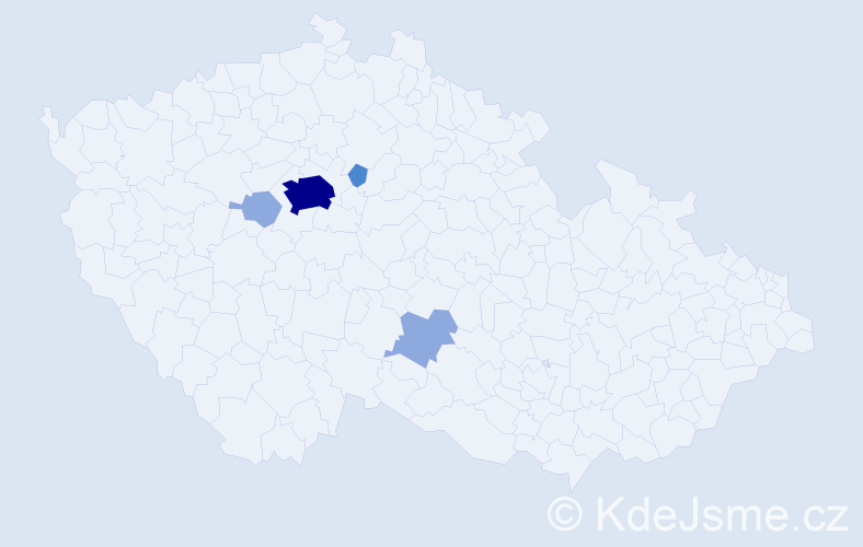 Příjmení: 'Protsak', počet výskytů 12 v celé ČR