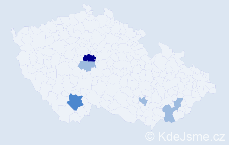 Příjmení: 'Burcev', počet výskytů 11 v celé ČR