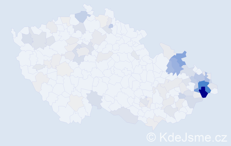 Příjmení: 'Mališ', počet výskytů 379 v celé ČR
