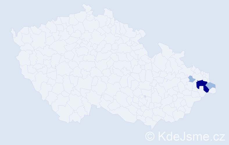 Příjmení: 'Luštinský', počet výskytů 6 v celé ČR