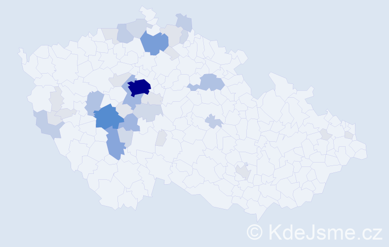 Příjmení: 'Tater', počet výskytů 112 v celé ČR