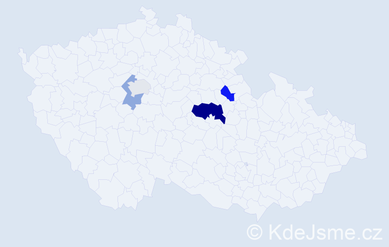 Příjmení: 'Kašperan', počet výskytů 7 v celé ČR