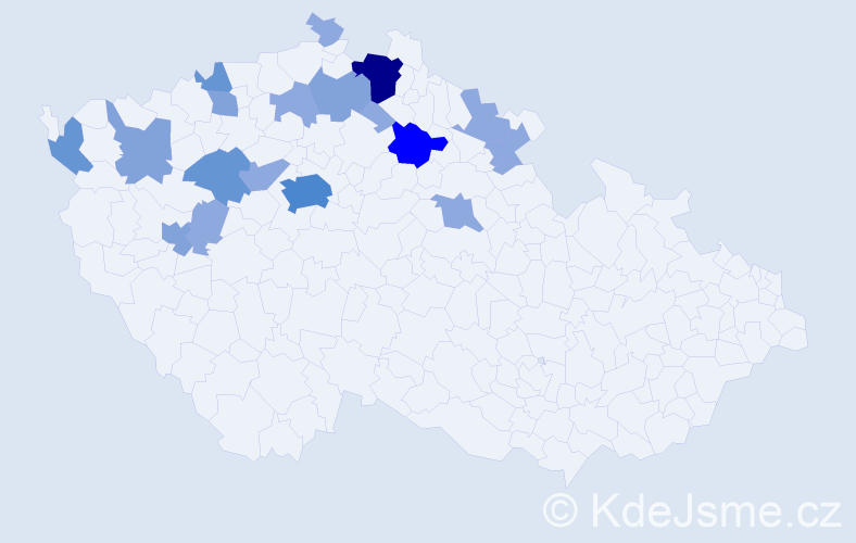 Příjmení: 'Stryal', počet výskytů 44 v celé ČR