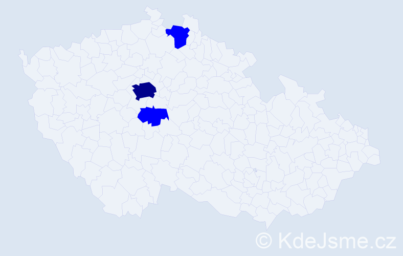 Příjmení: 'Neustadtlová', počet výskytů 4 v celé ČR