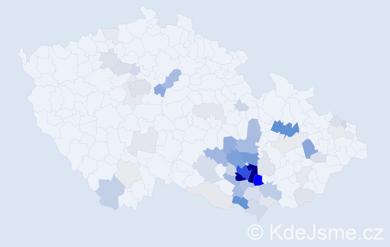 Příjmení: 'Švábenská', počet výskytů 219 v celé ČR