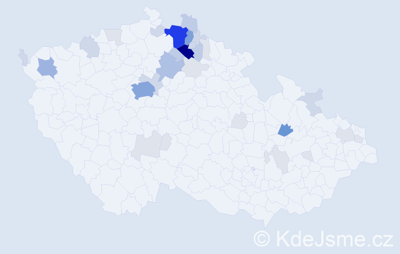 Příjmení: 'Laurinová', počet výskytů 118 v celé ČR