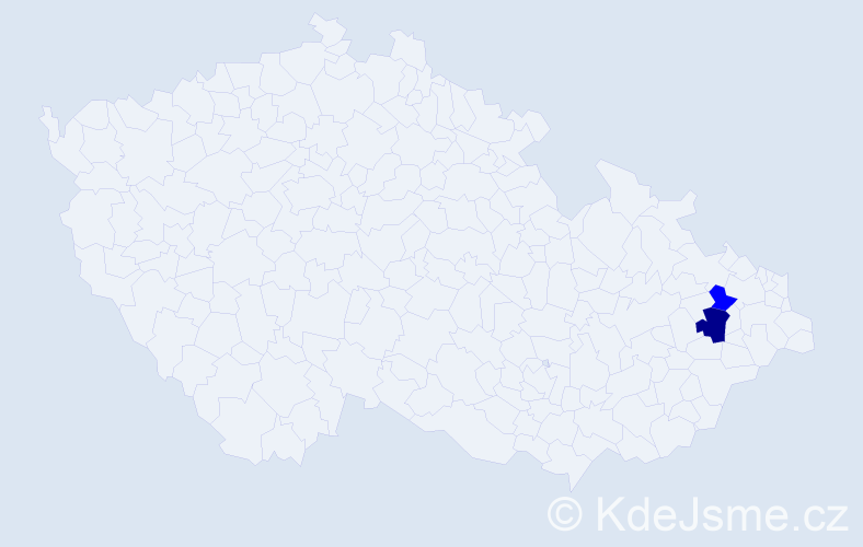 Příjmení: 'Smrčko', počet výskytů 3 v celé ČR