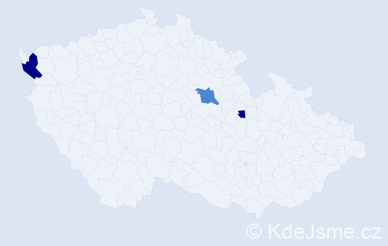 Příjmení: 'Bittl', počet výskytů 7 v celé ČR