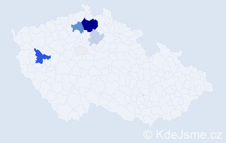 Příjmení: 'Paslavská', počet výskytů 18 v celé ČR