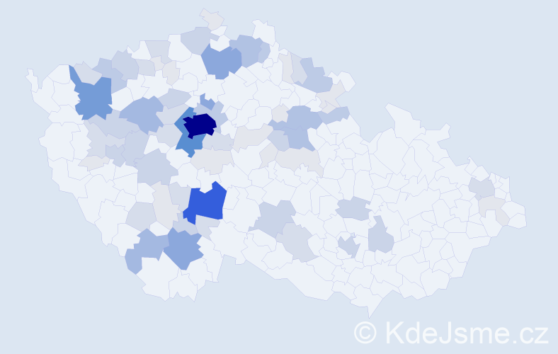 Příjmení: 'Fábera', počet výskytů 241 v celé ČR