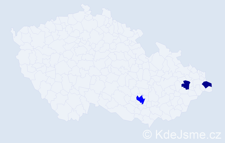 Příjmení: 'Swiačová', počet výskytů 5 v celé ČR