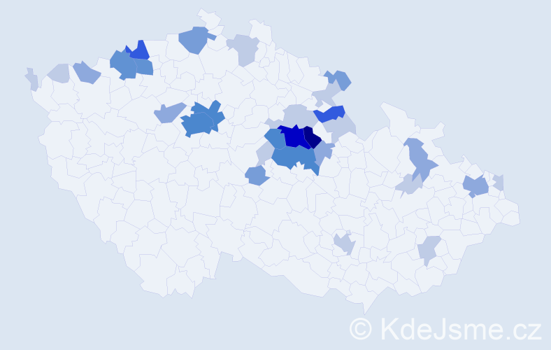 Příjmení: 'Bachura', počet výskytů 89 v celé ČR