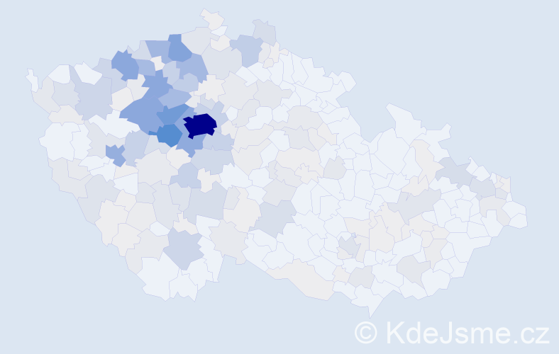 Příjmení: 'Prošková', počet výskytů 1014 v celé ČR