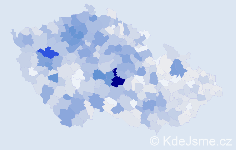 Příjmení: 'Beránek', počet výskytů 4223 v celé ČR