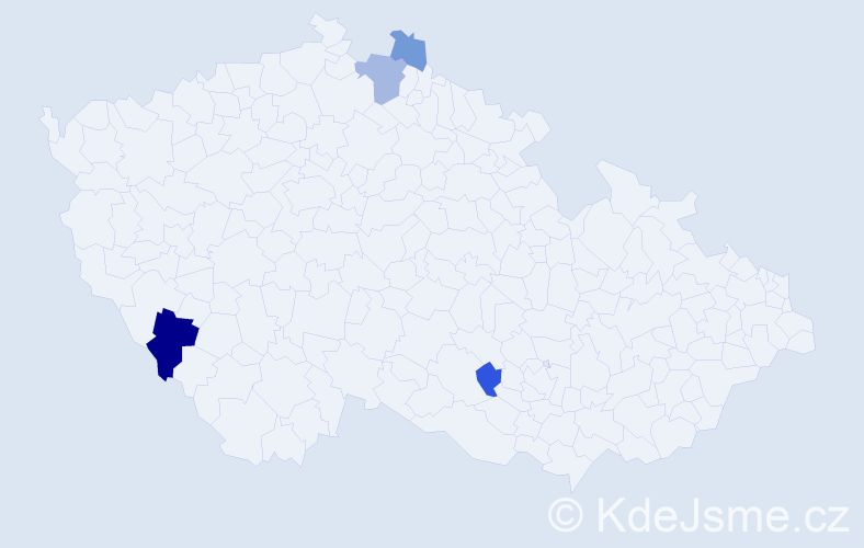 Příjmení: 'Banásová', počet výskytů 7 v celé ČR