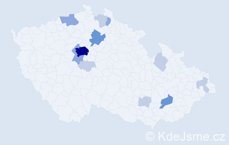 Příjmení: 'Waller', počet výskytů 34 v celé ČR