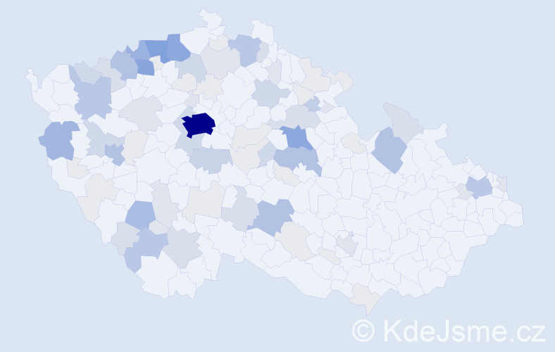 Příjmení: 'Tokar', počet výskytů 311 v celé ČR